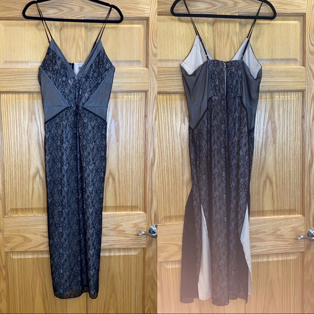 Haute Hippie Black Lace Mini Dress - Picture 3 of 15